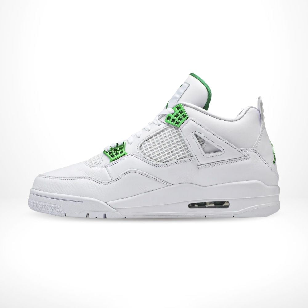 Air Jordan 4 Retro Metallic Green White