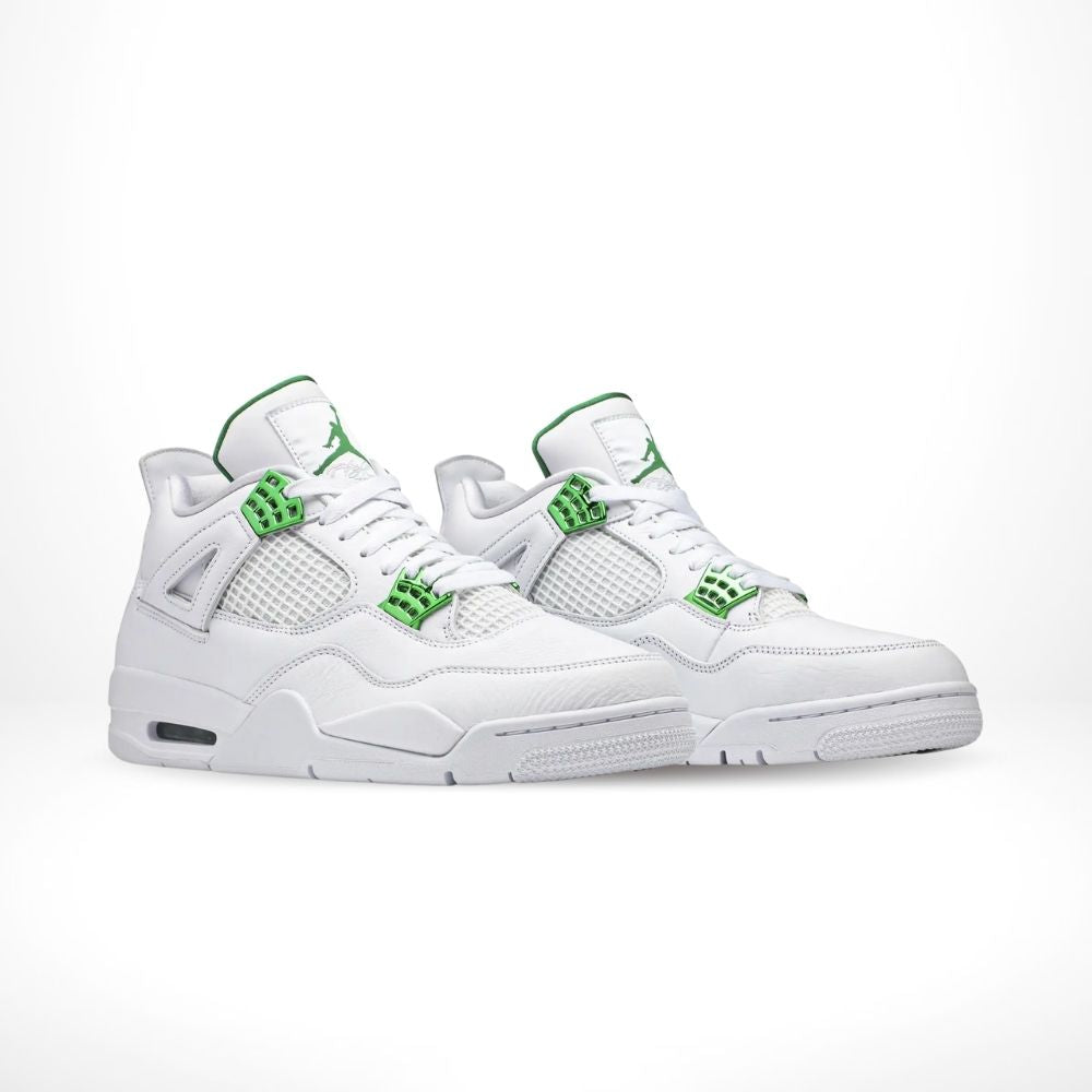 Air Jordan 4 Retro Metallic Green White