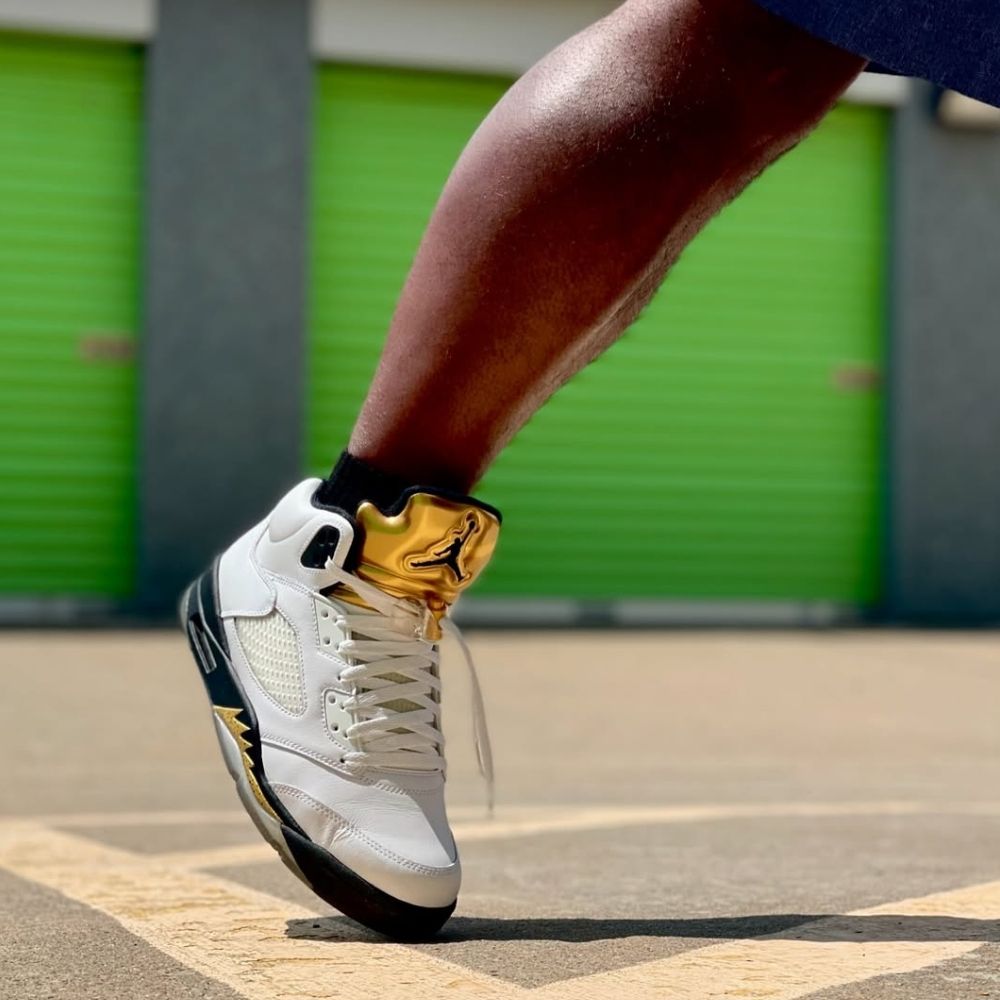 Air Jordan 5 Retro Olympic White Gold 2016