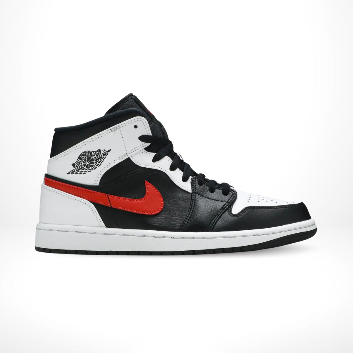 Air Jordan 1 Mid Black Chile Red White