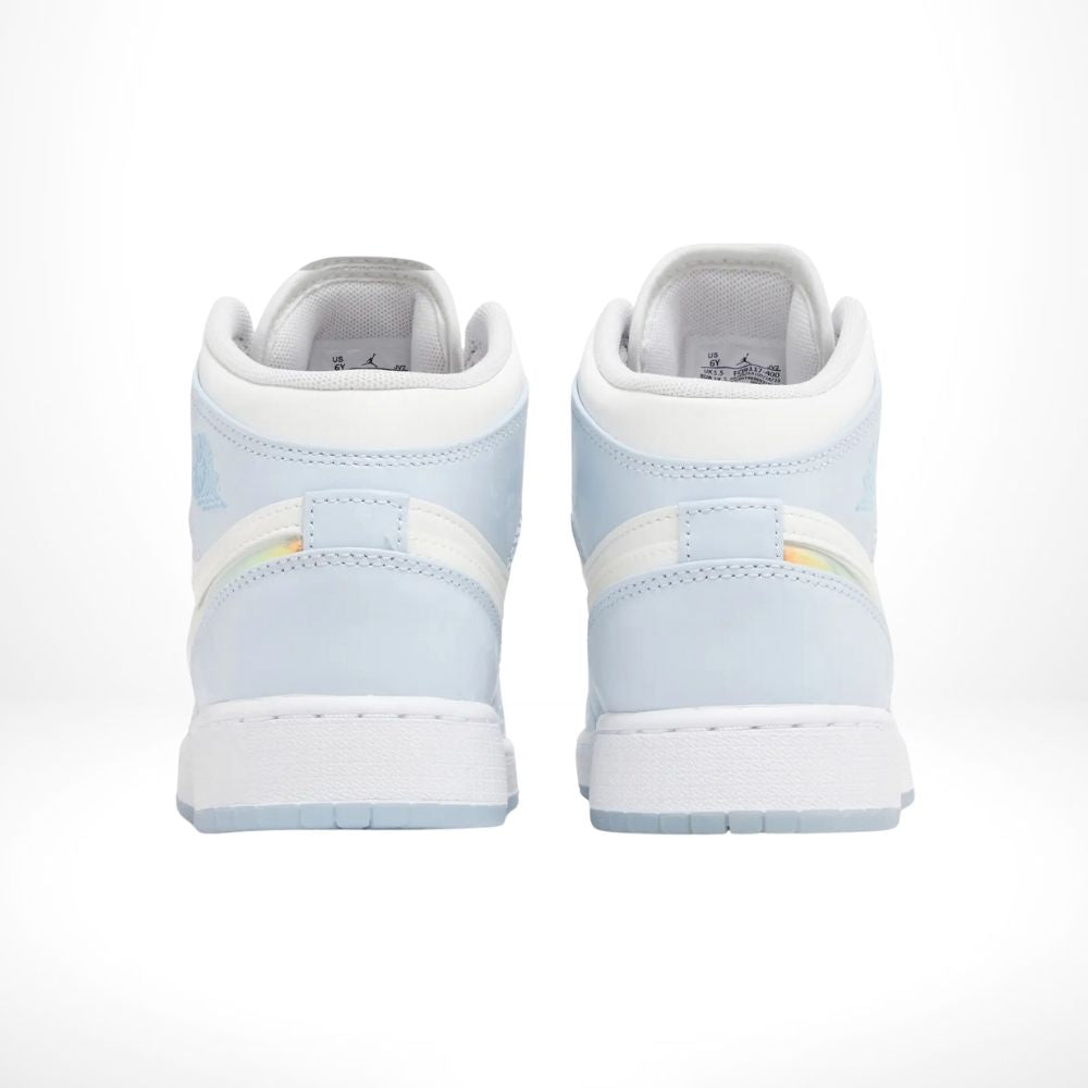 Air Jordan 1 Mid Glitter Swoosh White Blue SE
