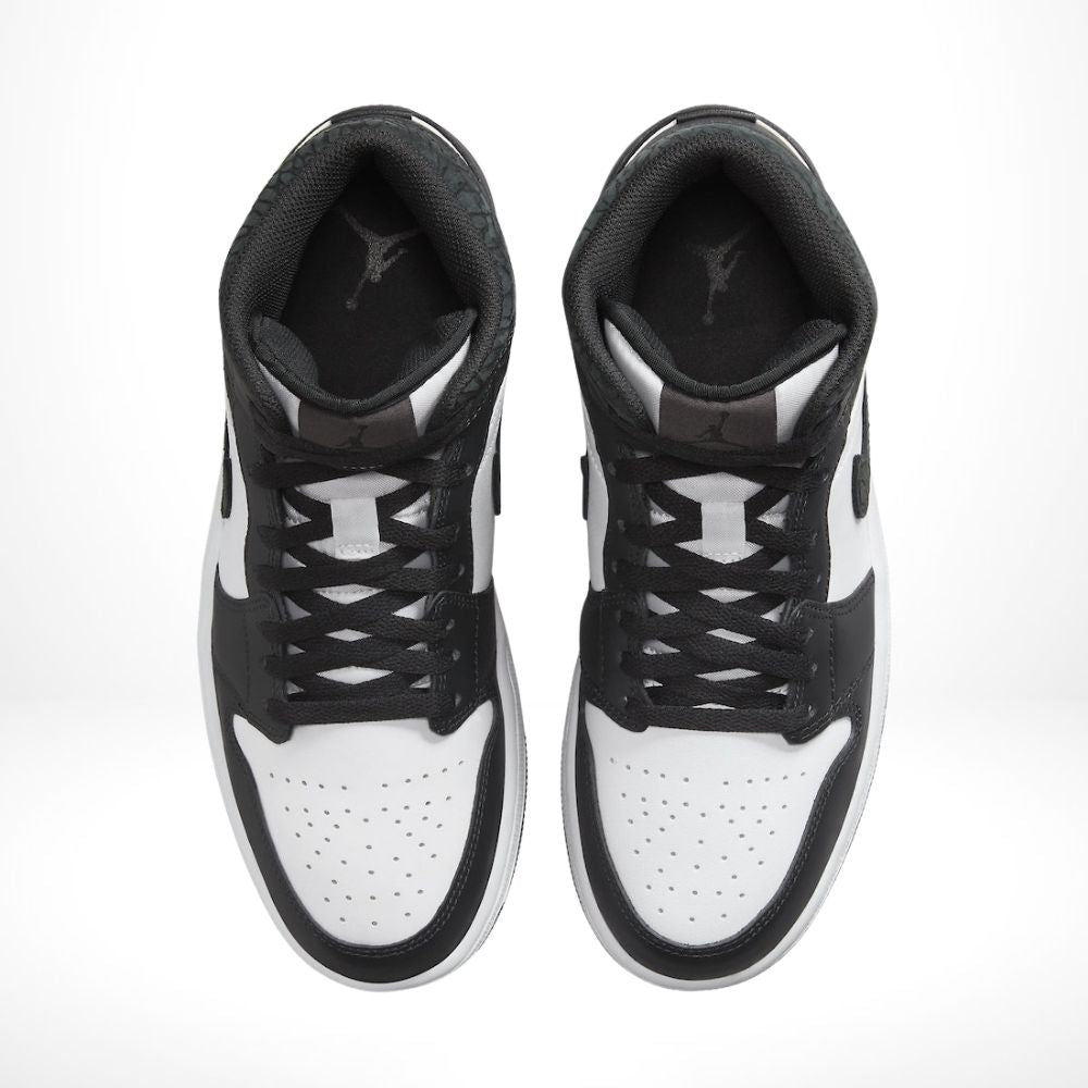 Air Jordan 1 Mid Panda Elephant Black White SE