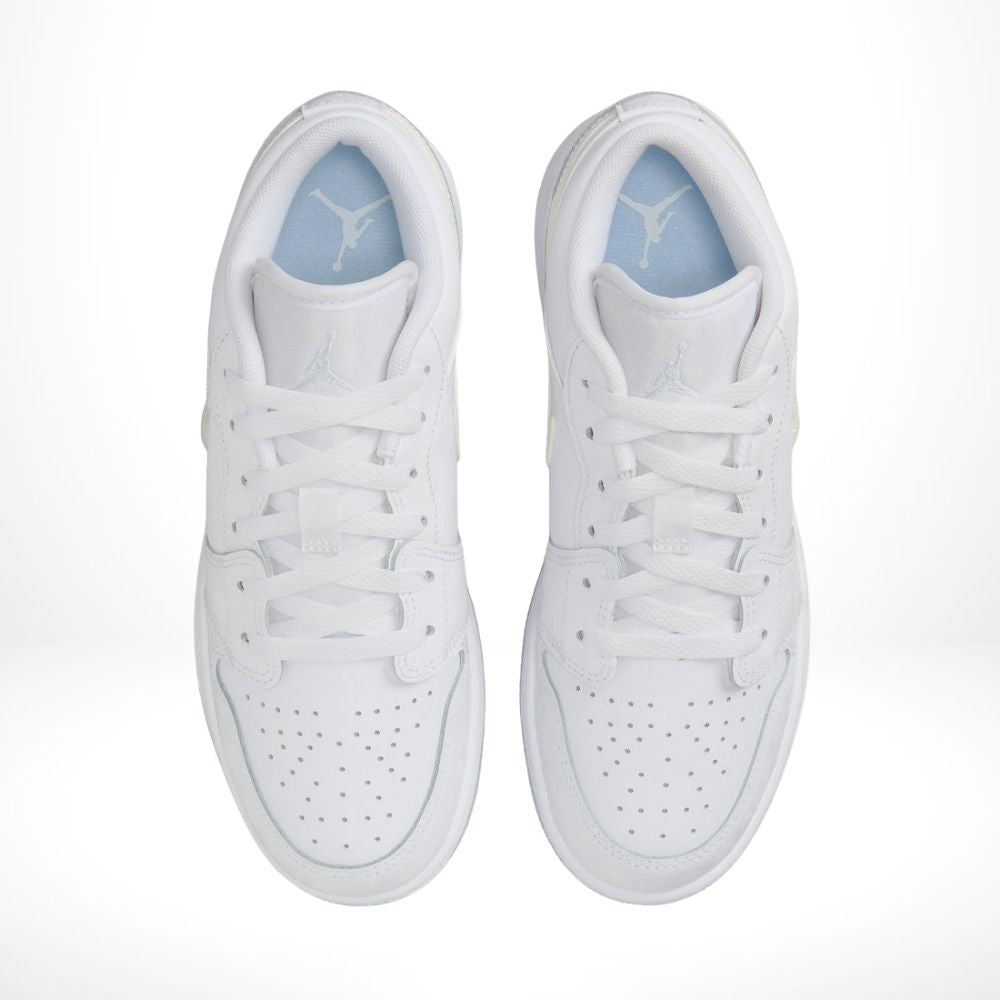 Air Jordan 1 Low Glitter Swoosh White SE