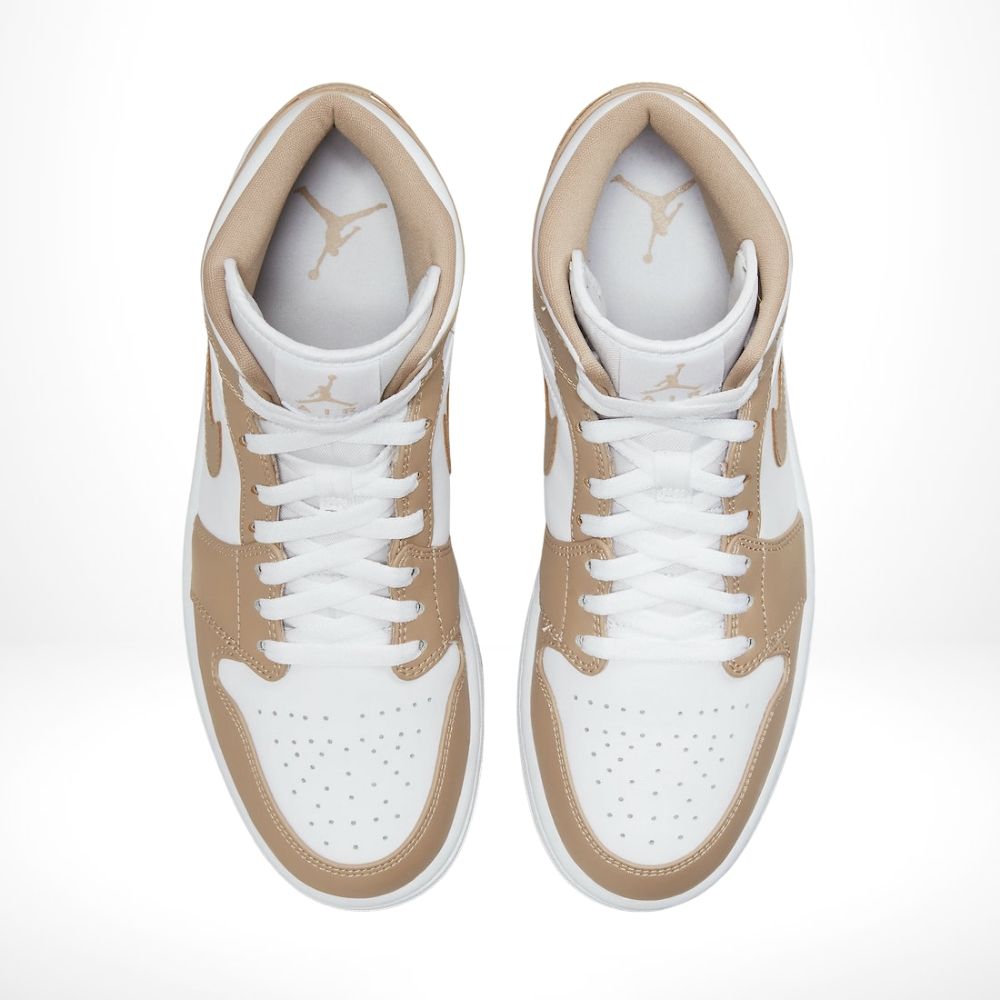 Air Jordan 1 Mid Tan Gum White