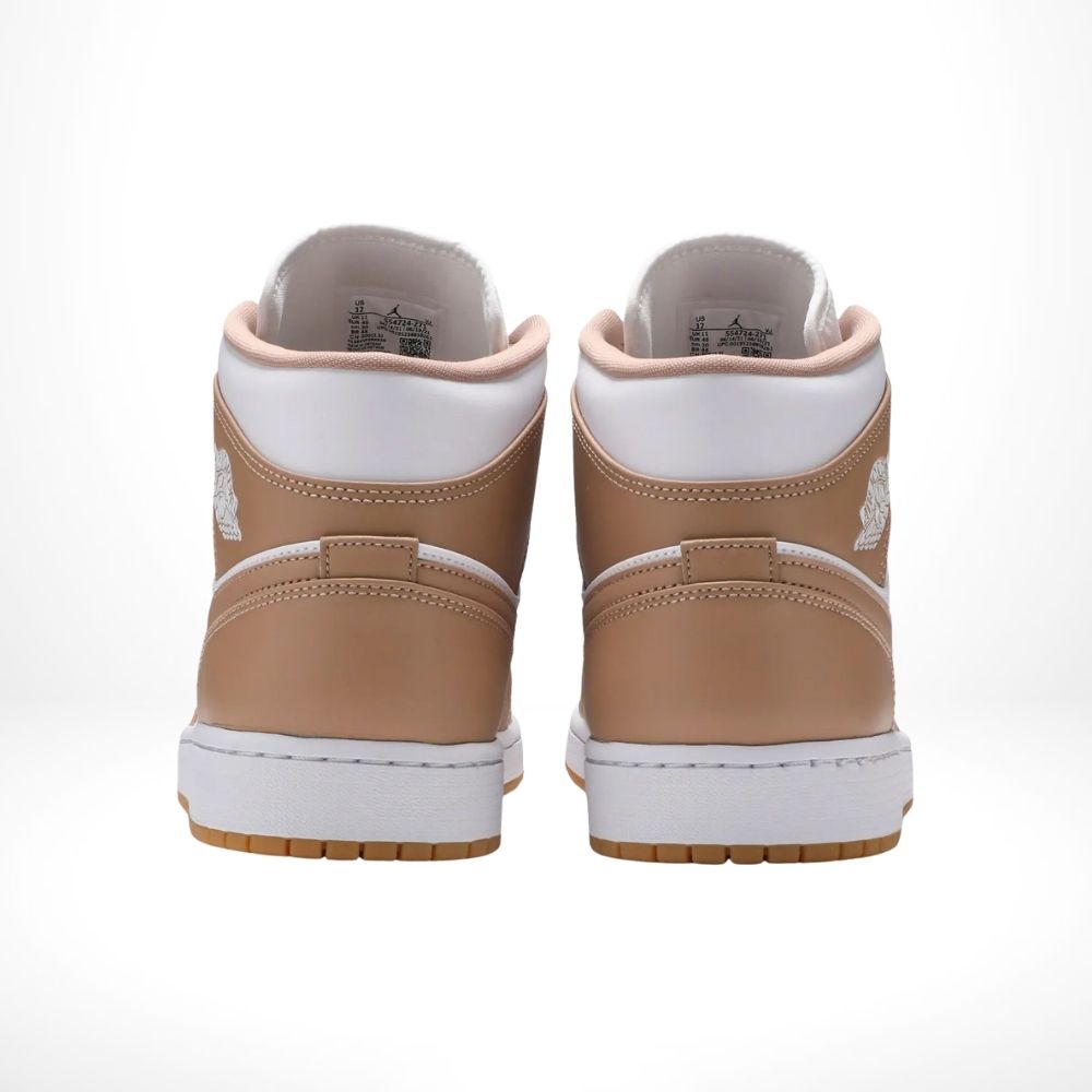 Air Jordan 1 Mid Tan Gum White