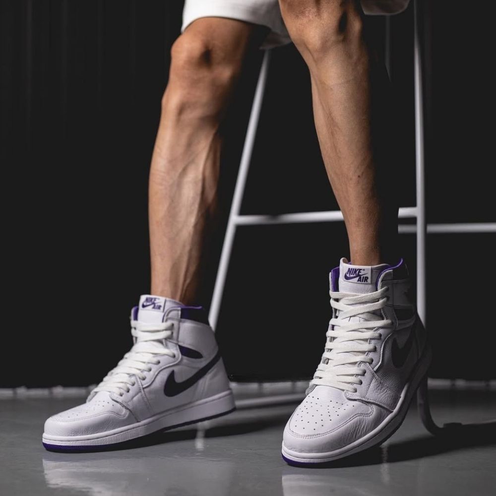 Air Jordan 1 Retro High OG White Court Purple