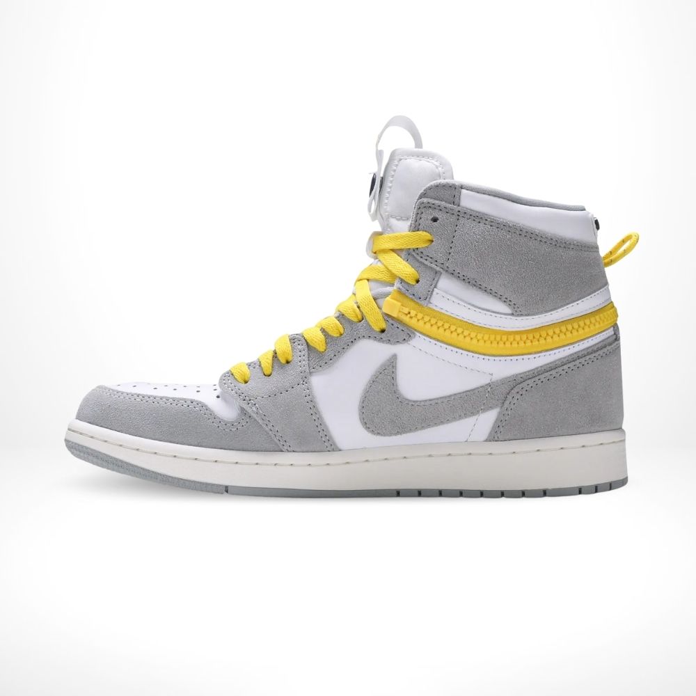 Air Jordan 1 High Switch Light Smoke Grey Yellow