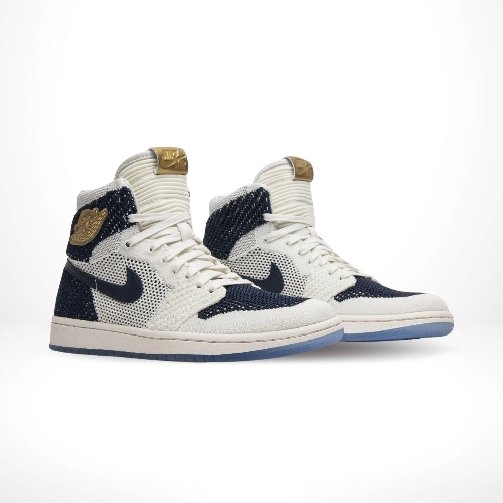 Air Jordan 1 Retro High OG Flyknit Re2pect Sail Navy