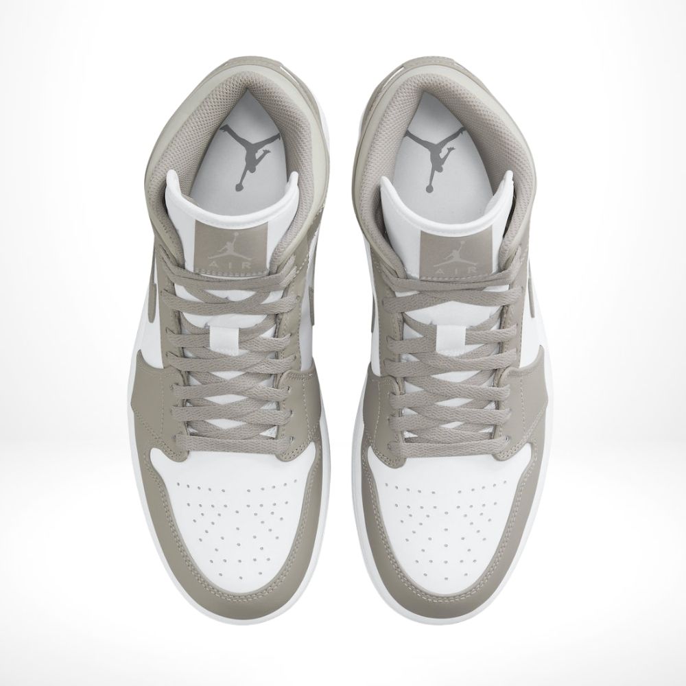 Air Jordan 1 Mid College Grey White