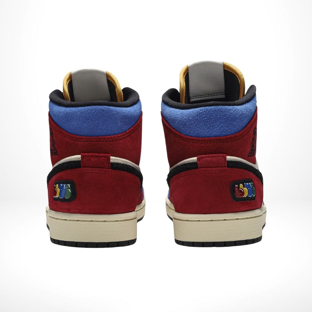 Air Jordan 1 Mid X Blue The Great Fearless Red Black SE