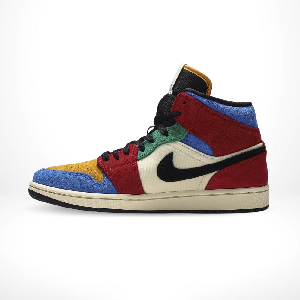 Air Jordan 1 Mid X Blue The Great Fearless Red Black SE