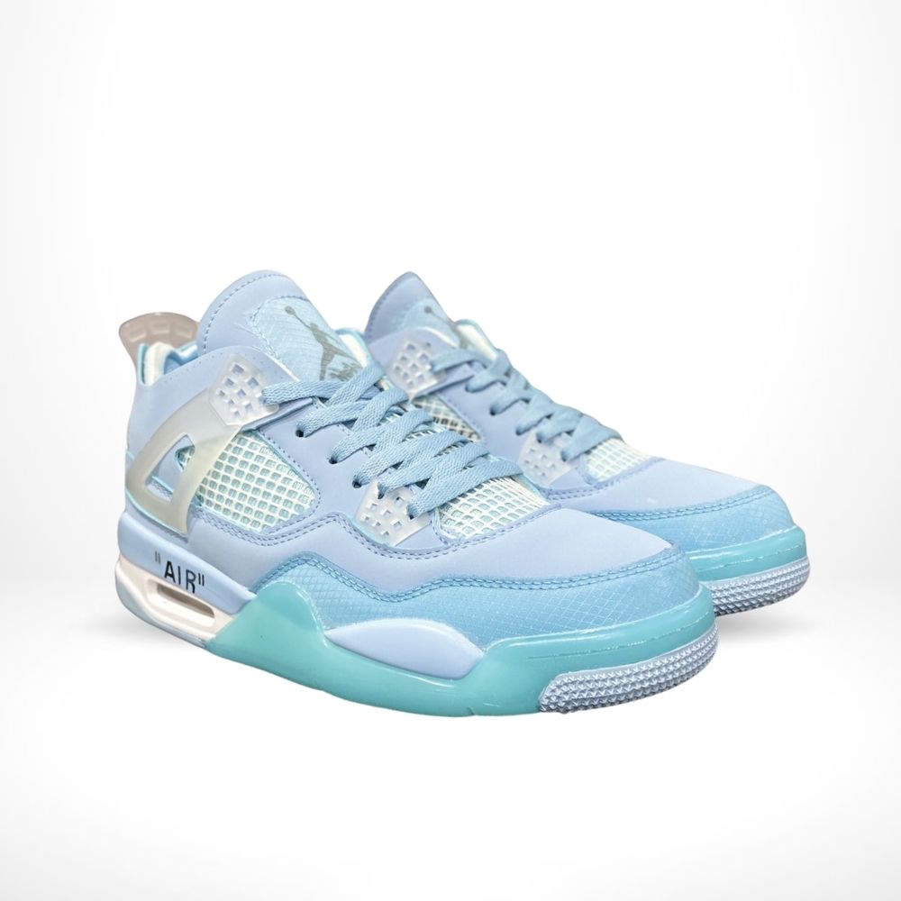 Air Jordan 4 X Off White Ice Blue