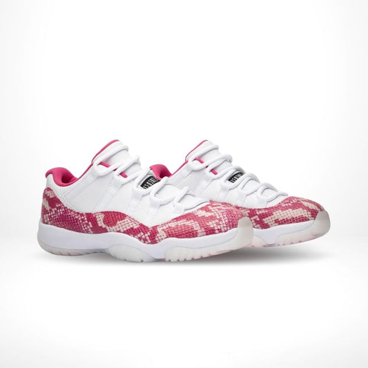 Air Jordan 11 Low Pink Snakeskin White