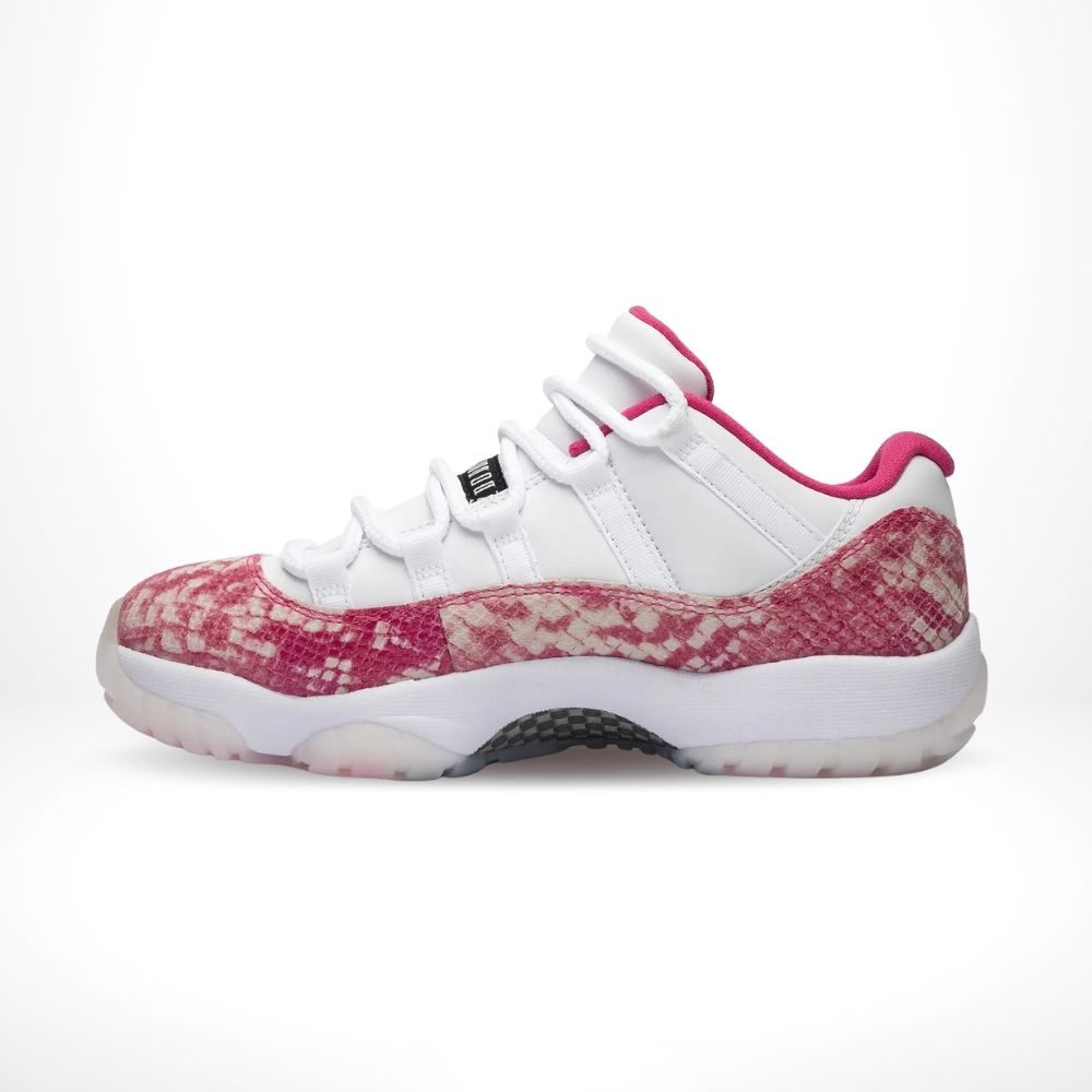 Air Jordan 11 Low Pink Snakeskin White