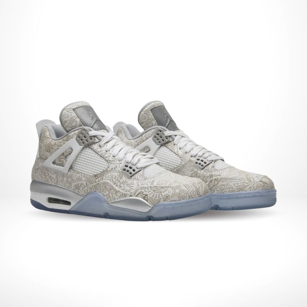 Air Jordan 4 Retro 30th Anniversary Laser White Metallic Silver