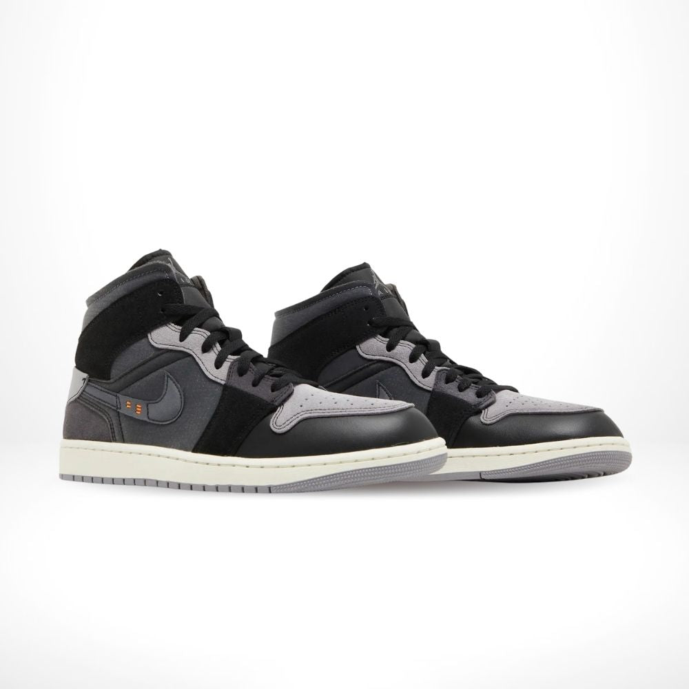 Air Jordan 1 Mid Craft Inside Out Grey Black