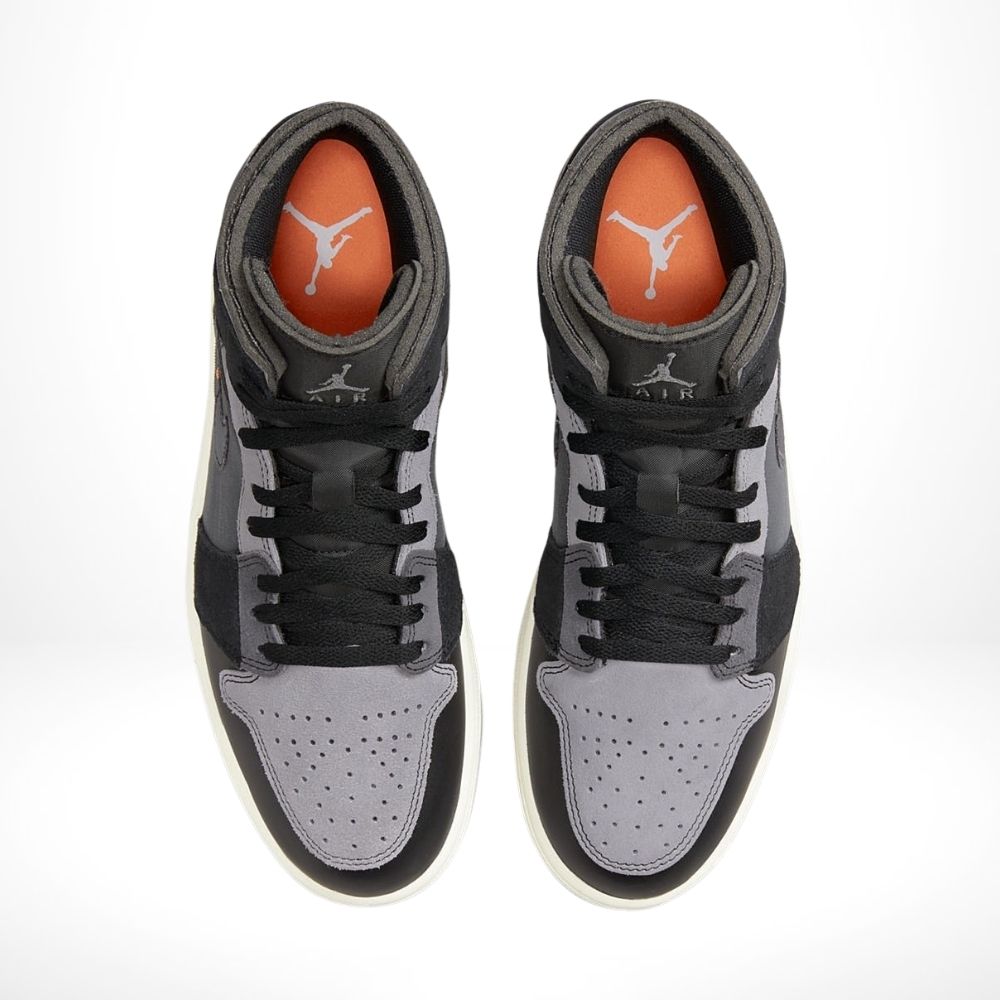 Air Jordan 1 Mid Craft Inside Out Grey Black