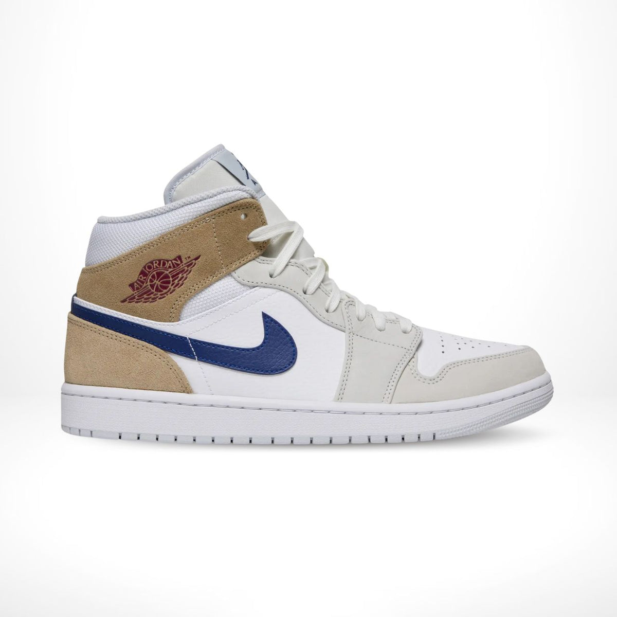 Air Jordan 1 Mid White Khaki Blue Void