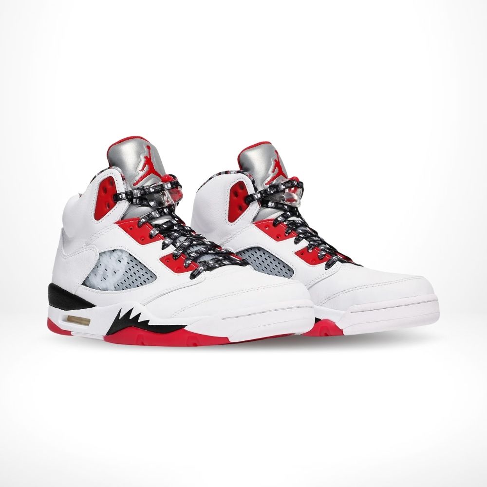 Air Jordan 5 Retro Quai 54 White University Red
