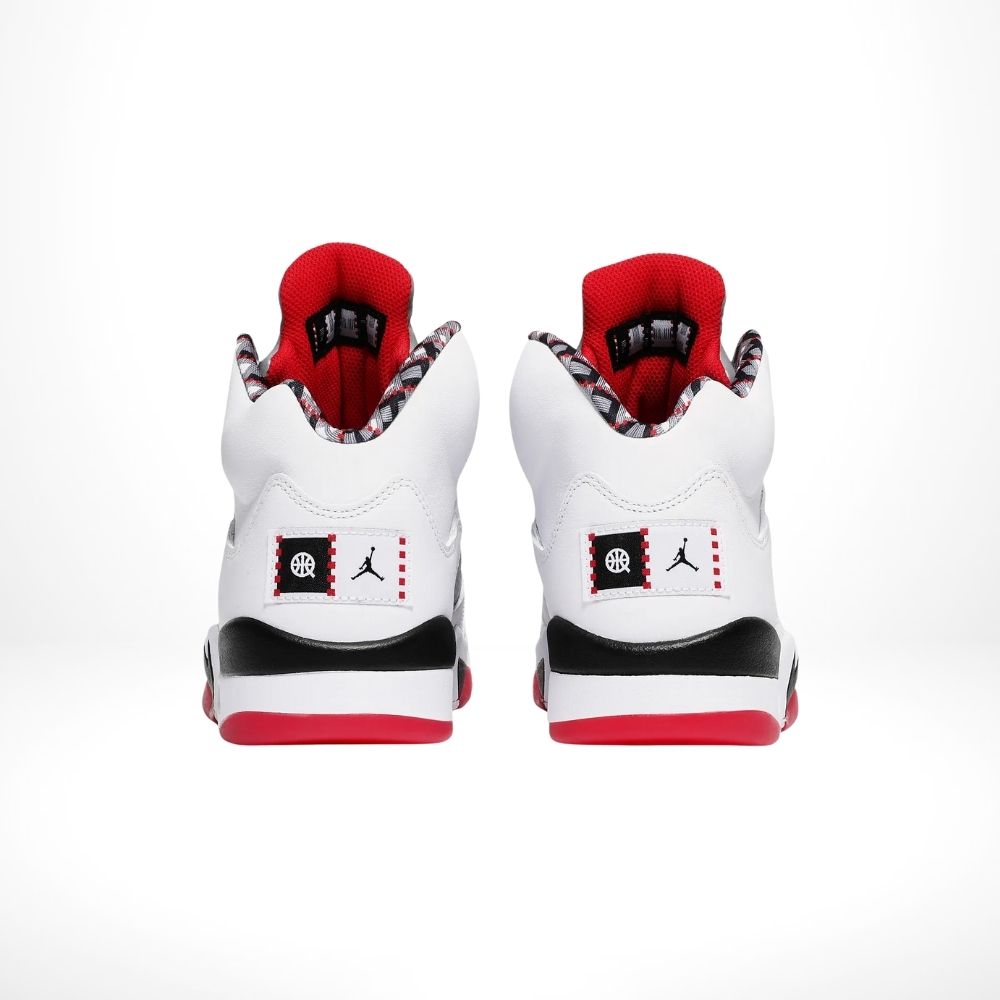 Air Jordan 5 Retro Quai 54 White University Red