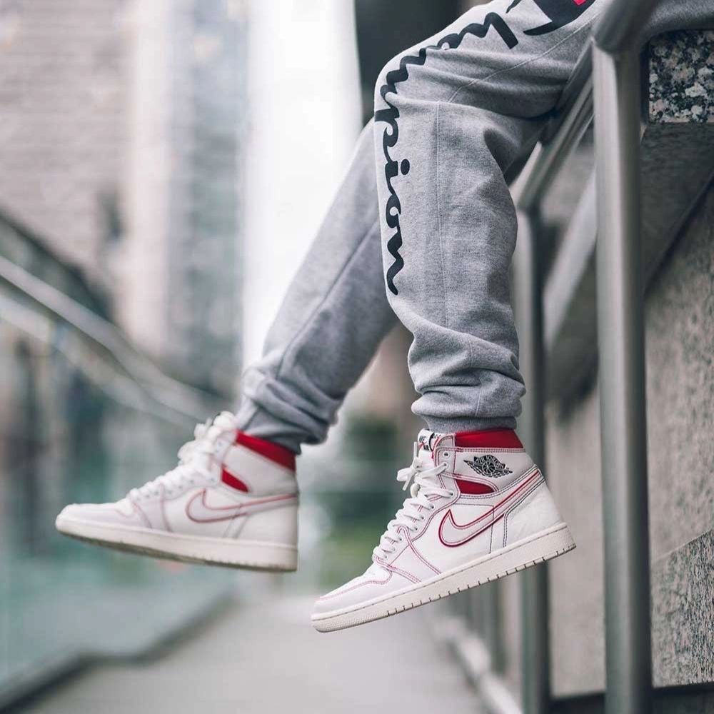 Air Jordan 1 Retro High OG Phantom Sail Red