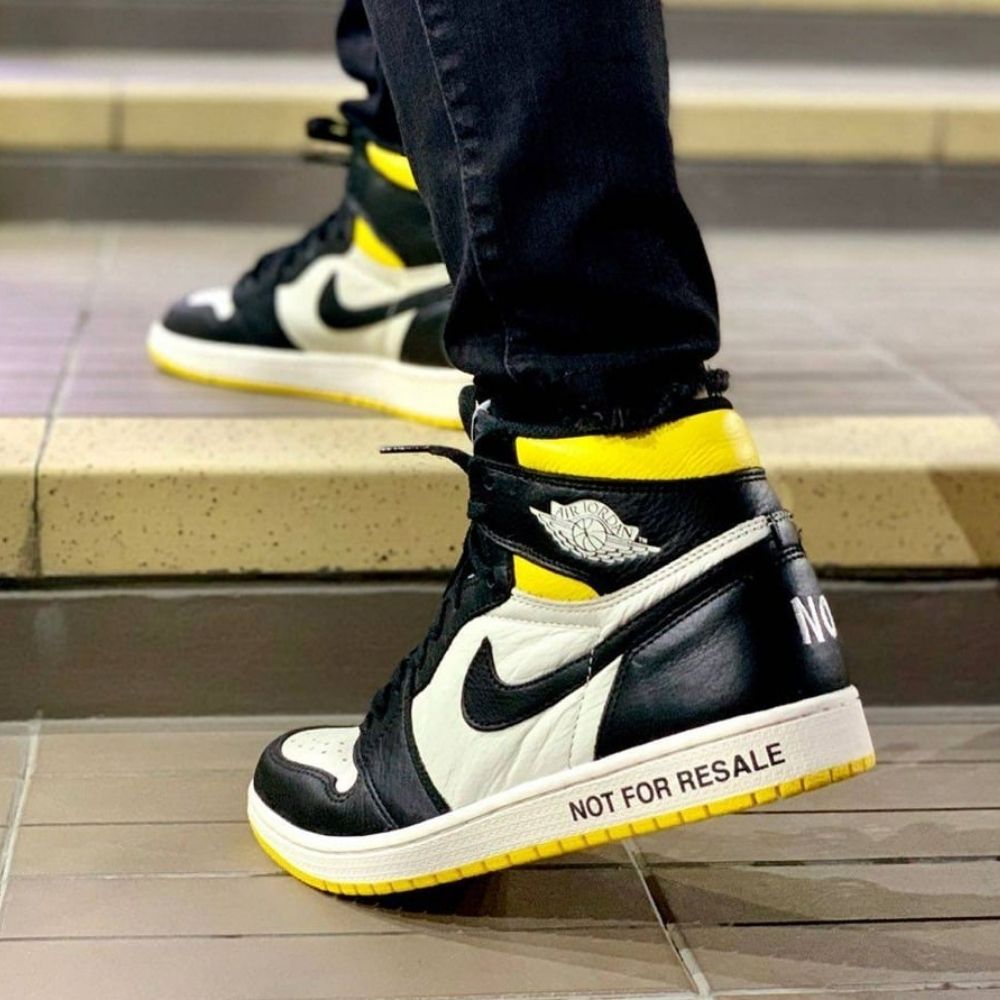Air Jordan 1 Retro High OG NRG Not For Resale Black Yellow