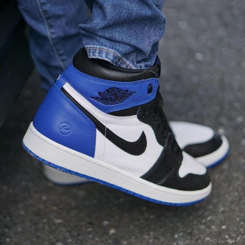 Air Jordan 1 Retro High OG X Fragment Design Blue Black