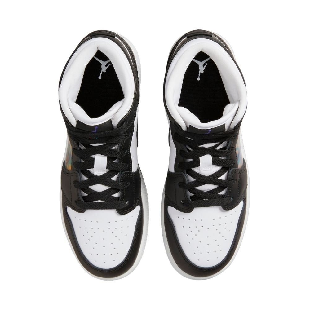 Air Jordan 1 Mid Hologram Black White
