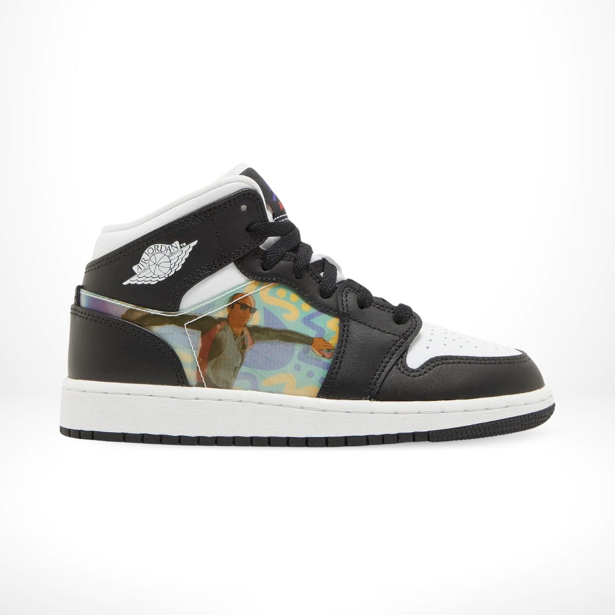 Air Jordan 1 Mid Hologram Black White