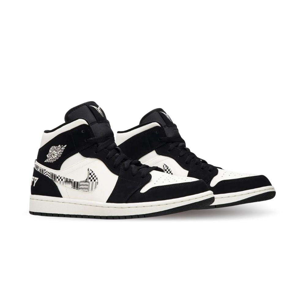 Air Jordan 1 Mid Melo Equality Black White SE