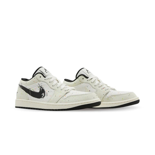 Air Jordan 1 Low Brushstroke Black Beige