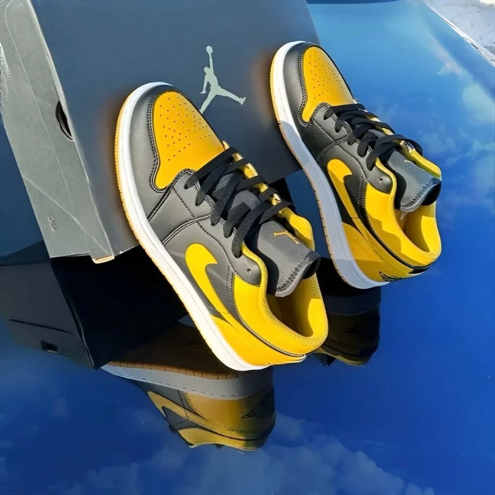 Air Jordan 1 Low Yellow Ochre Black