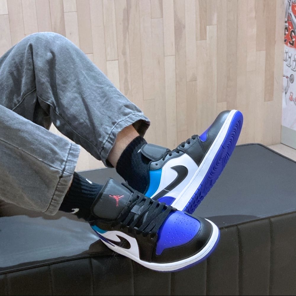 Air Jordan 1 Low Aqua Purple Black