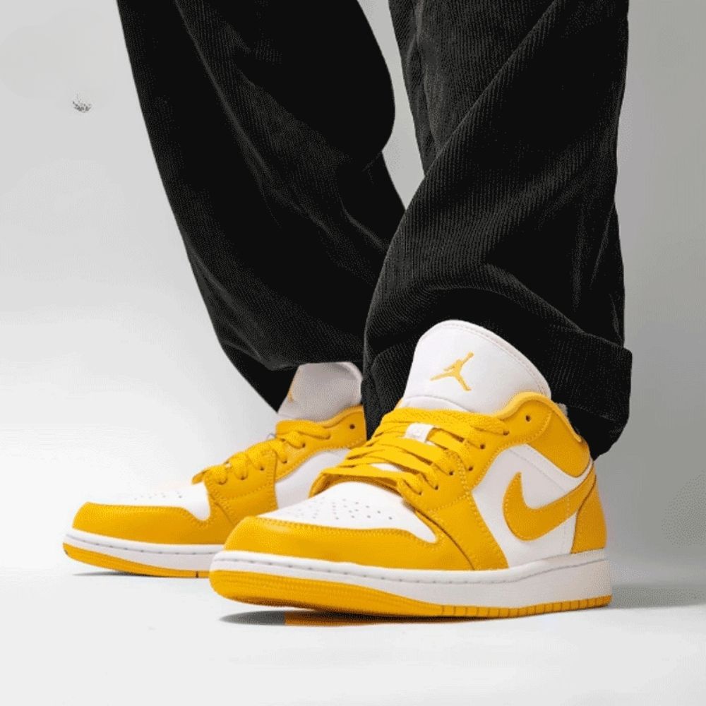 Air Jordan 1 Low Pollen Mustard Yellow White