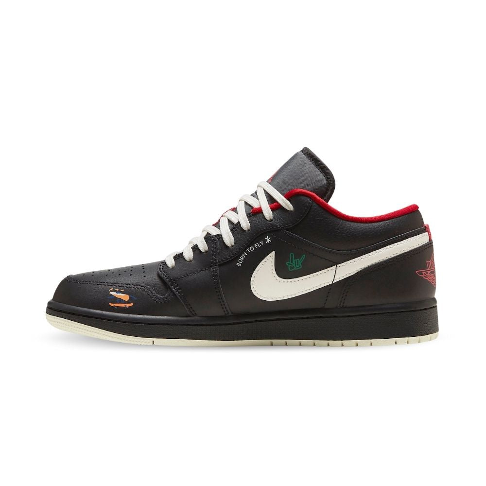 Air Jordan 1 Low Just Skate Black Red SE