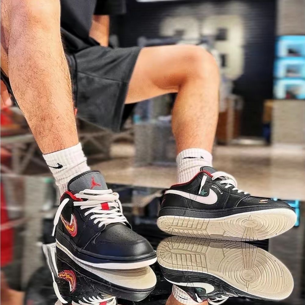 Air Jordan 1 Low Just Skate Black Red SE