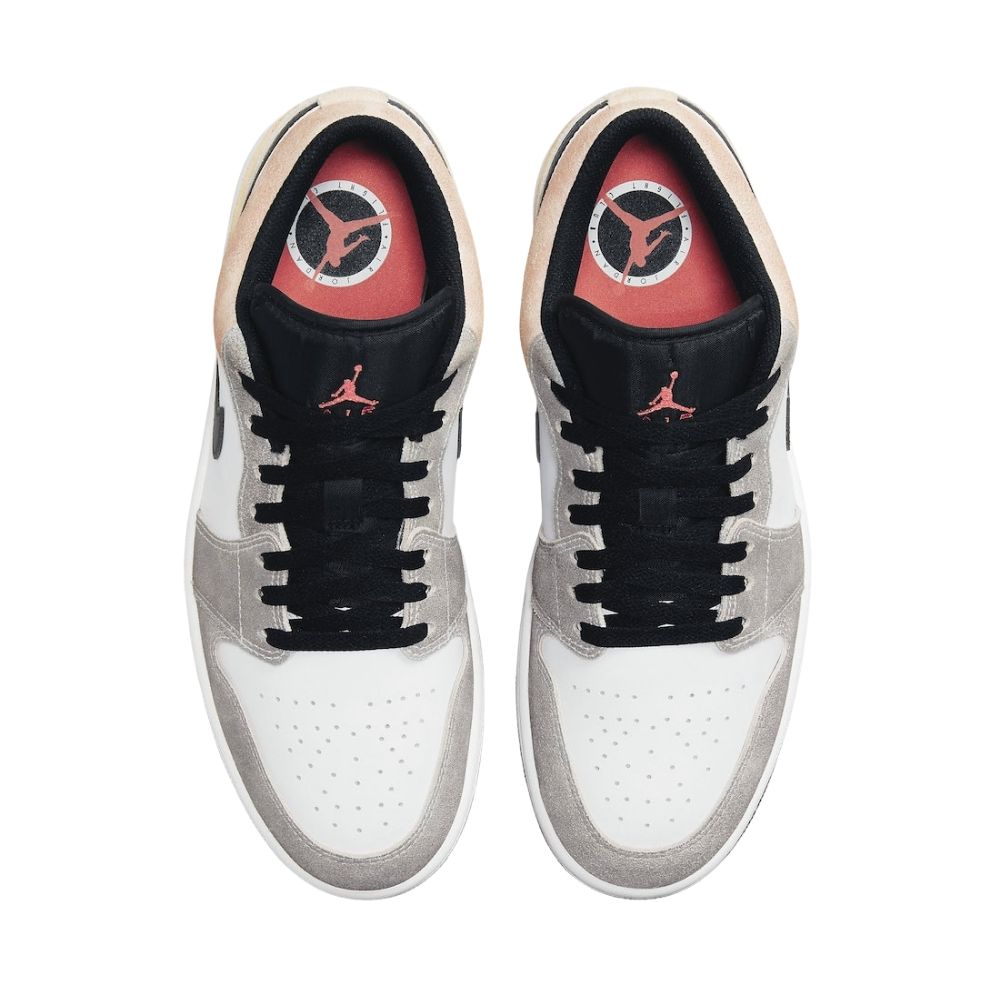 Air Jordan 1 Low Flight Club Black White Sundial SE