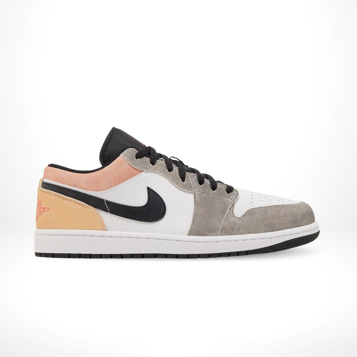 Air Jordan 1 Low Flight Club Black White Sundial SE