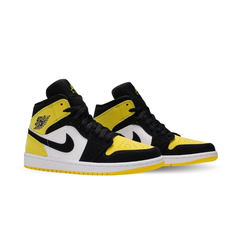 Air Jordan 1 Mid Yellow Toe Black SE