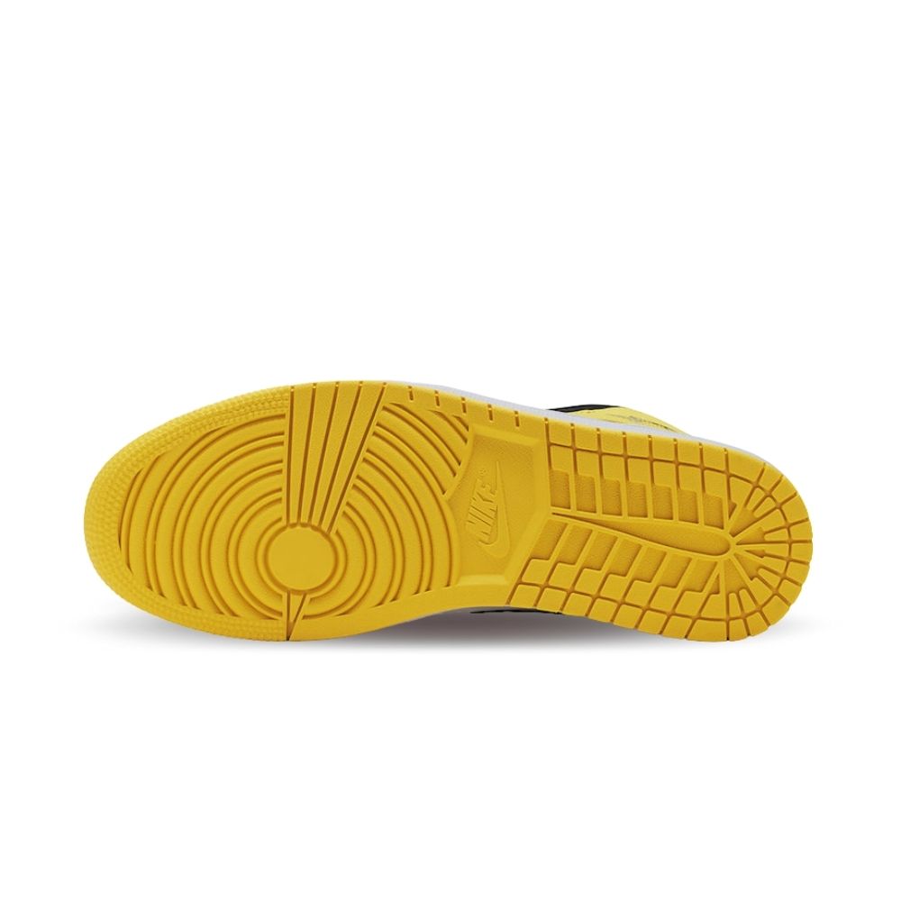 Air Jordan 1 Mid Yellow Toe Black SE
