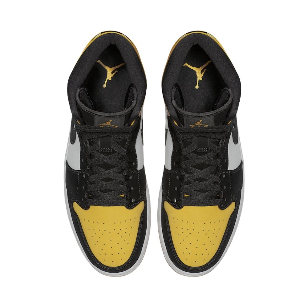 Air Jordan 1 Mid Yellow Toe Black SE
