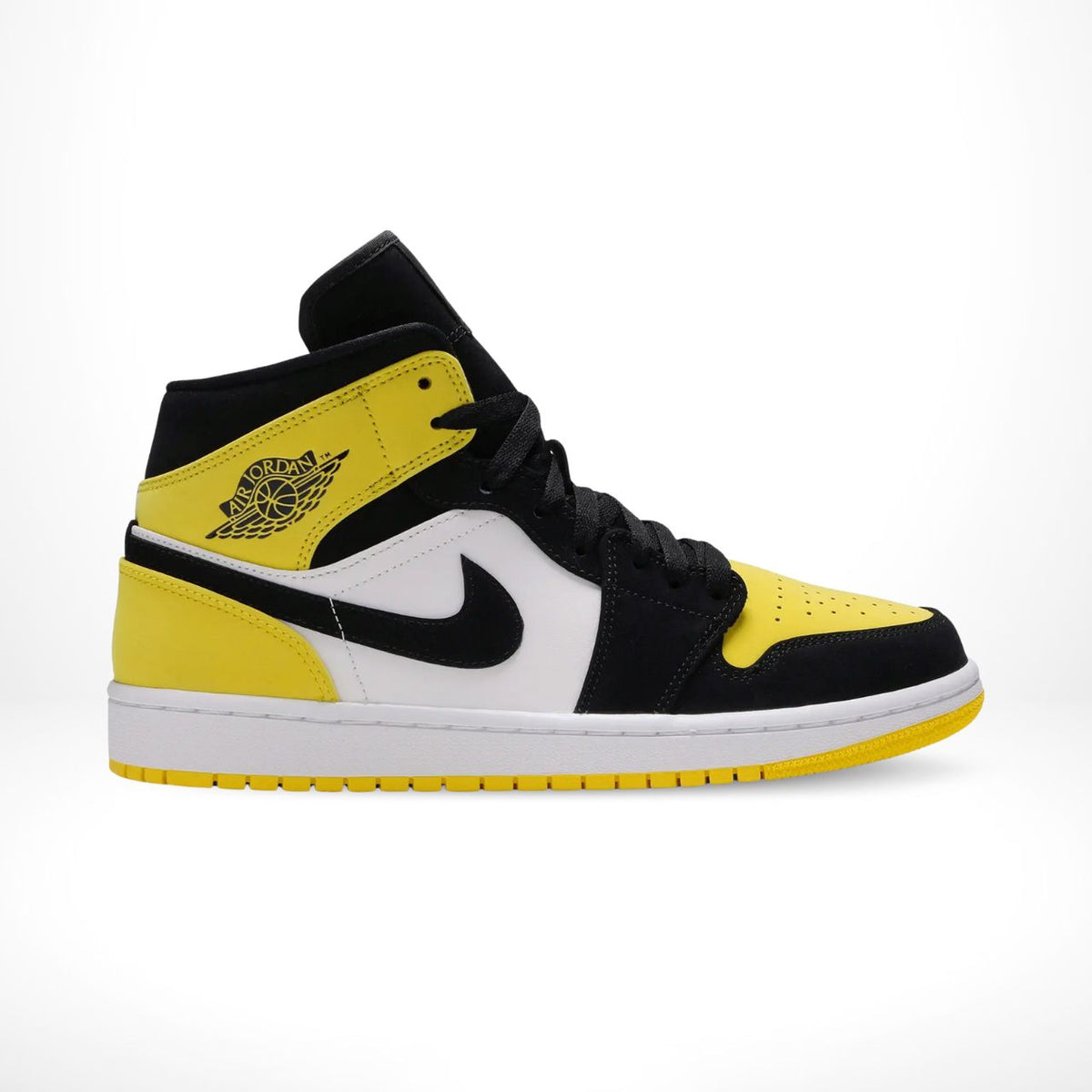 Air Jordan 1 Mid Yellow Toe Black SE