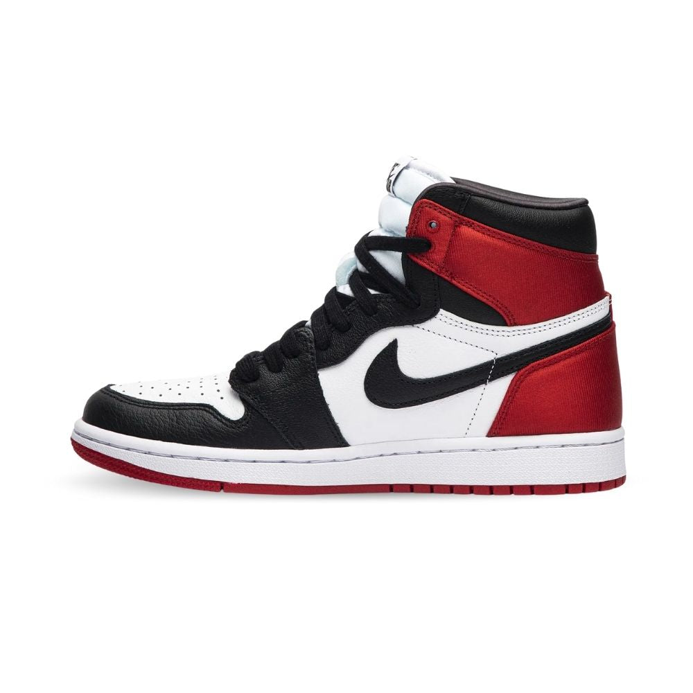 Air Jordan 1 Retro High Satin Black Toe Red