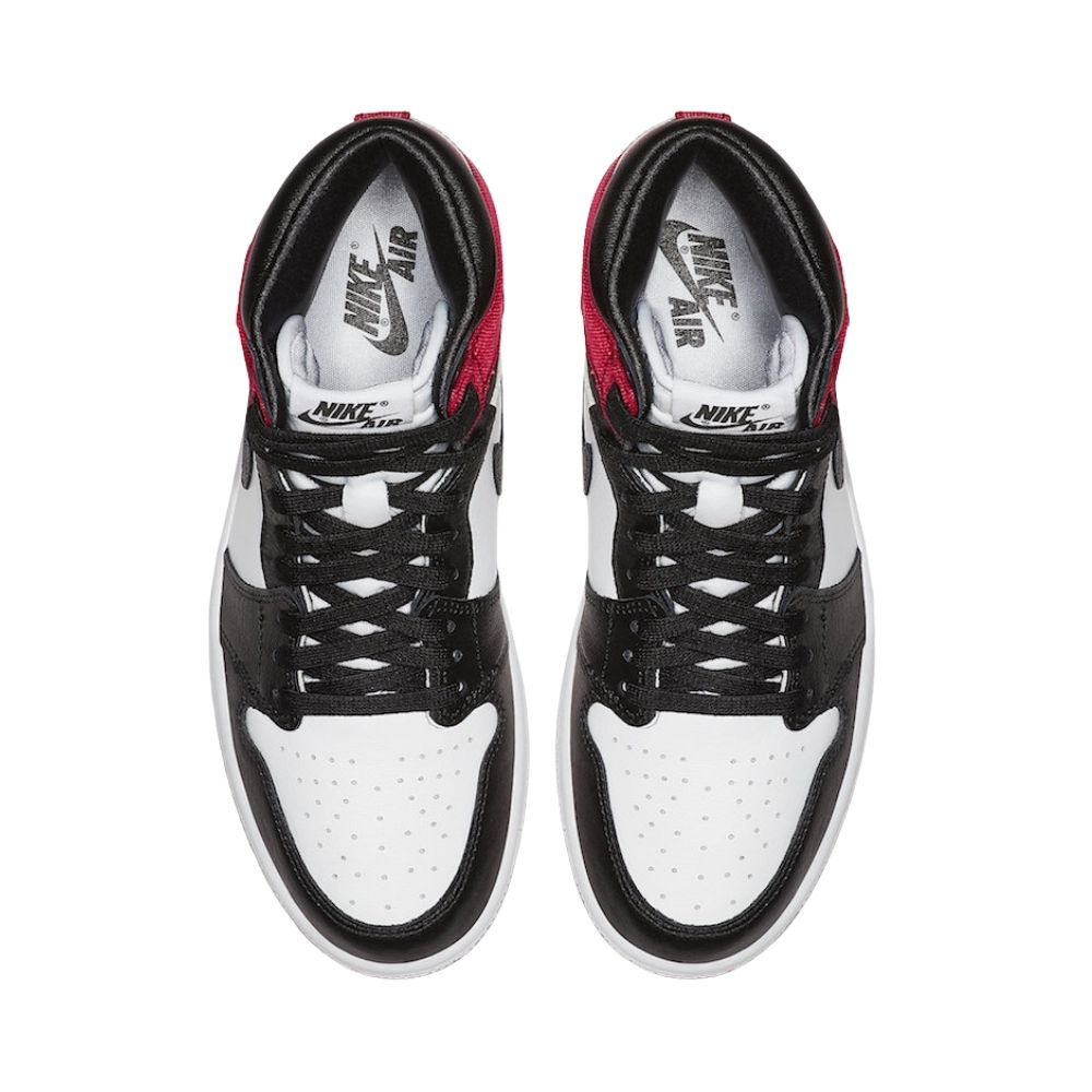 Air Jordan 1 Retro High Satin Black Toe Red