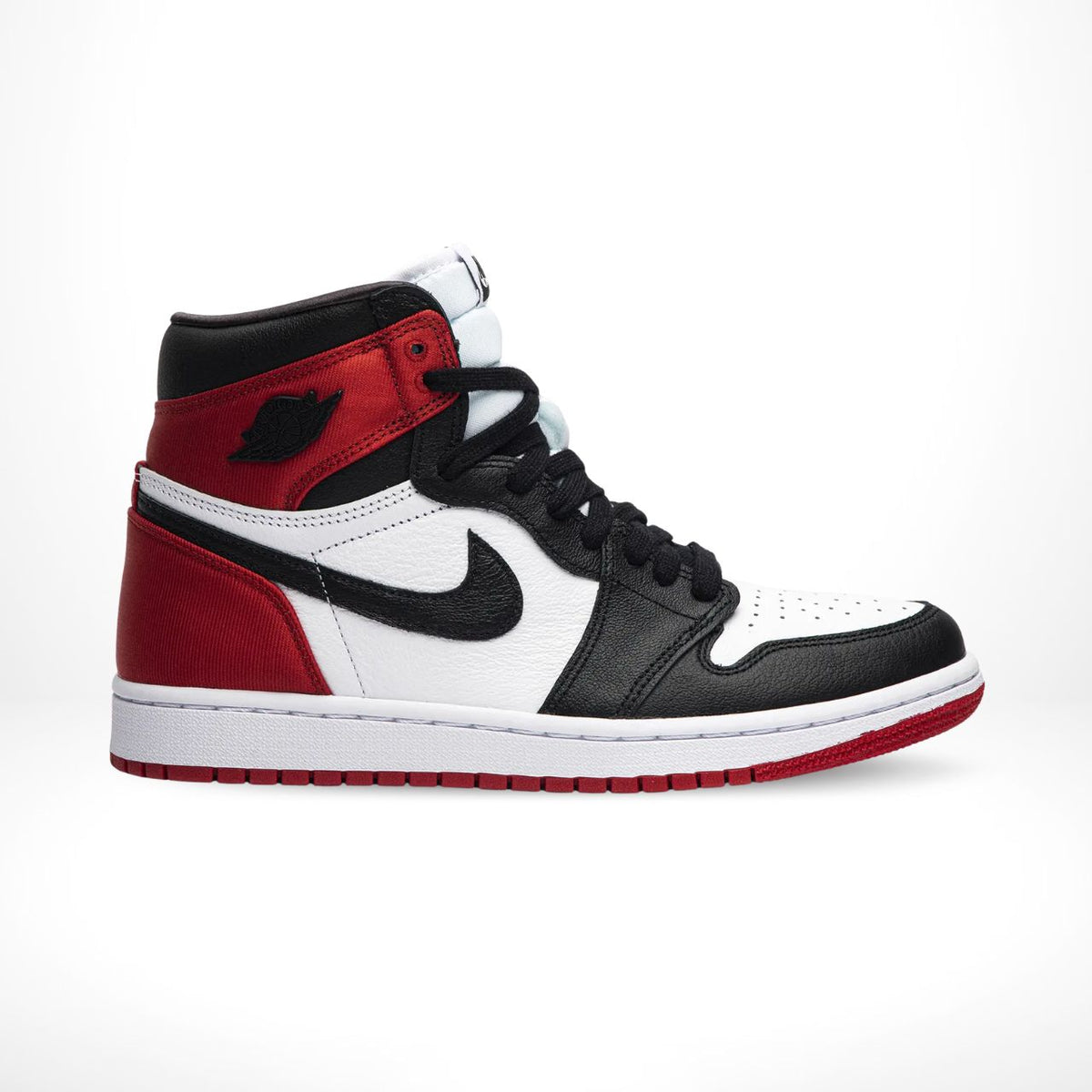 Air Jordan 1 Retro High Satin Black Toe Red