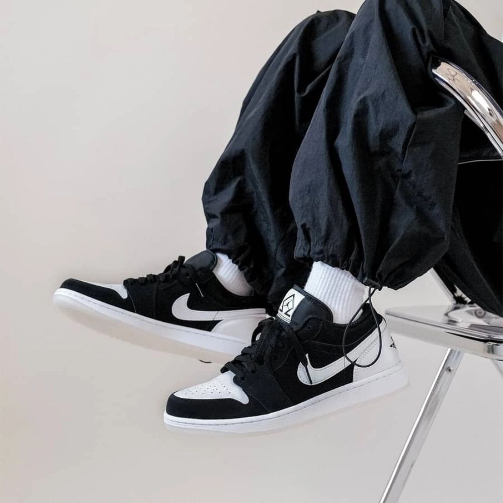 Air Jordan 1 Low Diamond Black White SE