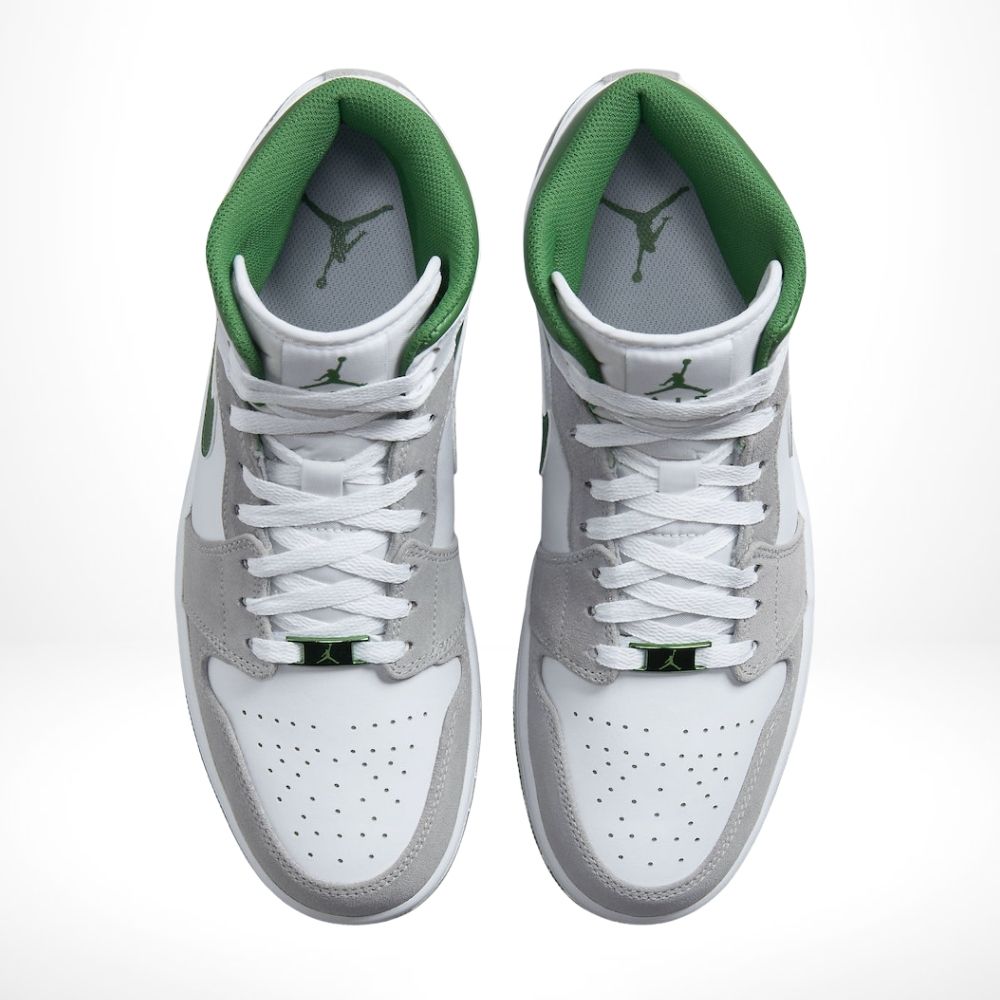 Air Jordan 1 Mid Grey Pine Green SE