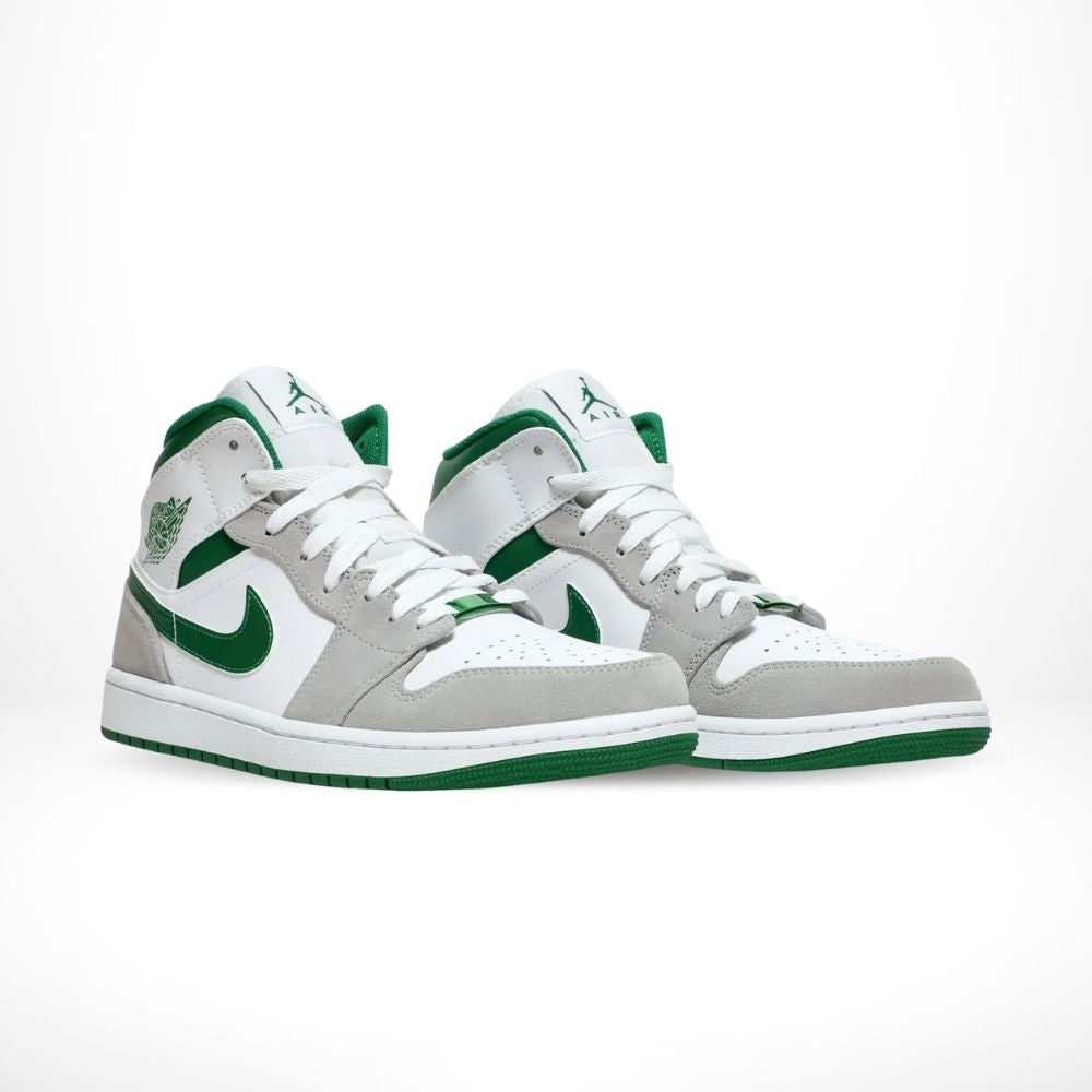 Air Jordan 1 Mid Grey Pine Green SE