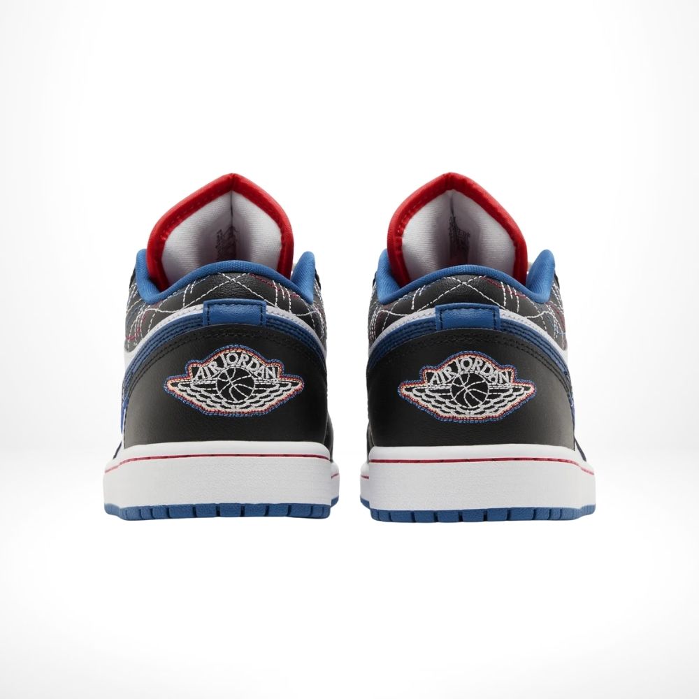 Air Jordan 1 Low Industrial Blue Sashiko Black SE