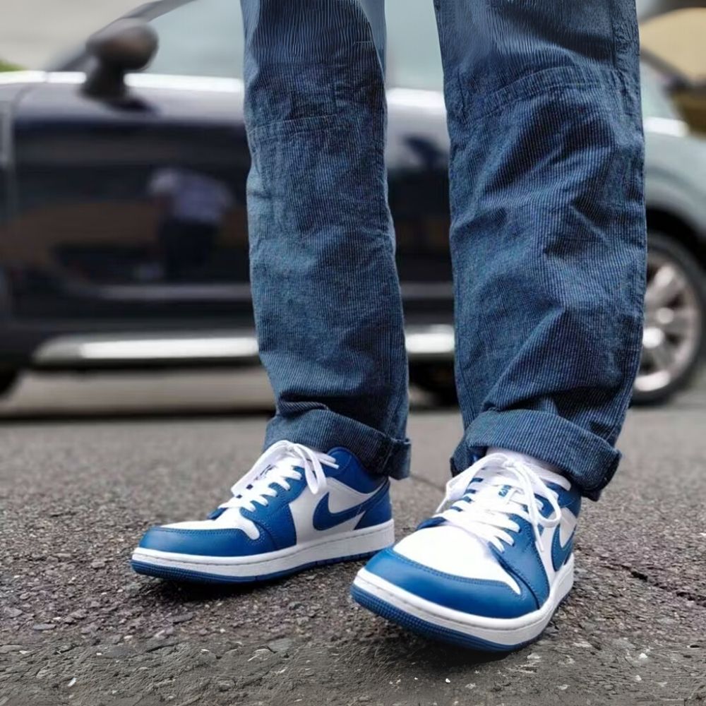 Air Jordan 1 Low Marina Blue White